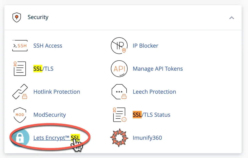 SSL di cPanel
