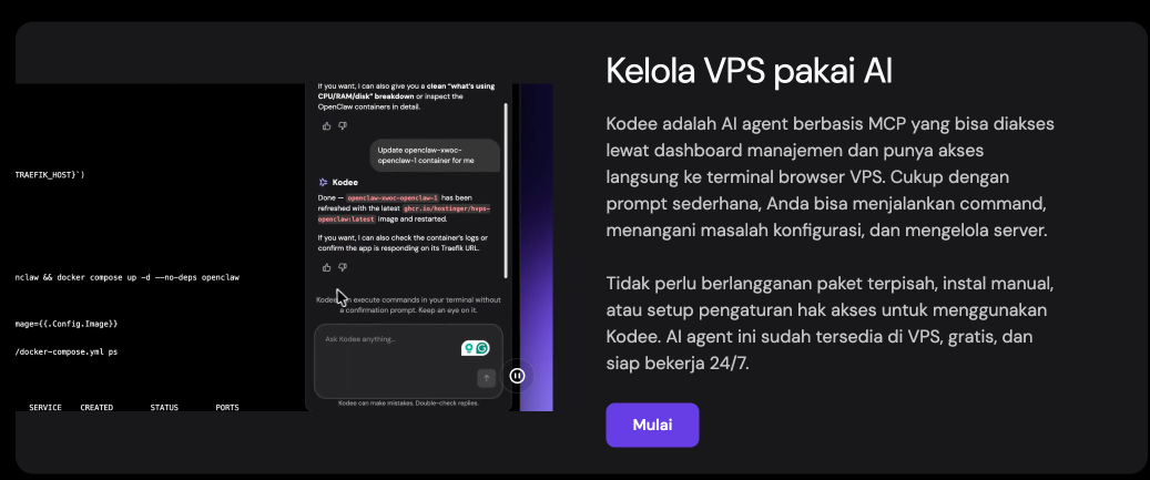AI Hostinger Kodee Kelola VPS